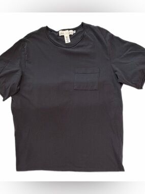 H&M Label Of Graded Goods Pocket TShirt Mens Large Black Short Sleeve Minimalist